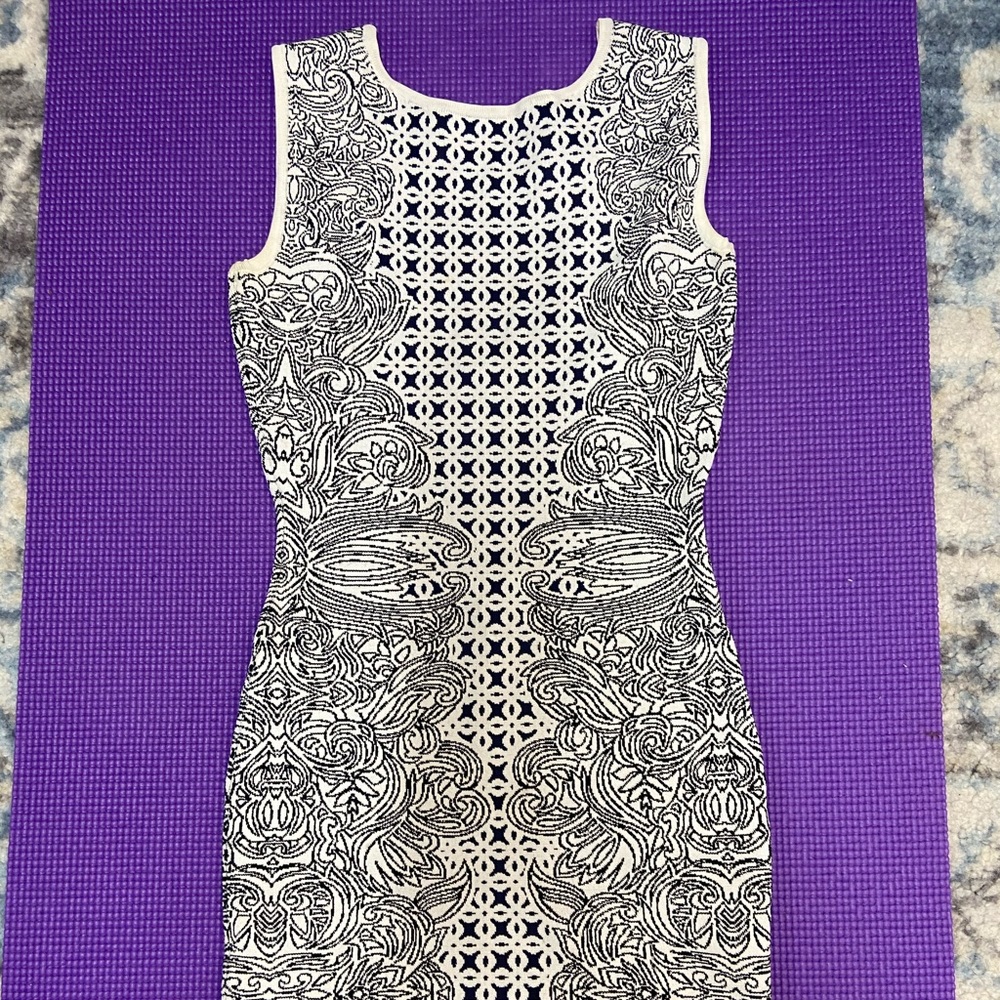 BCBG bodycon pattern dress